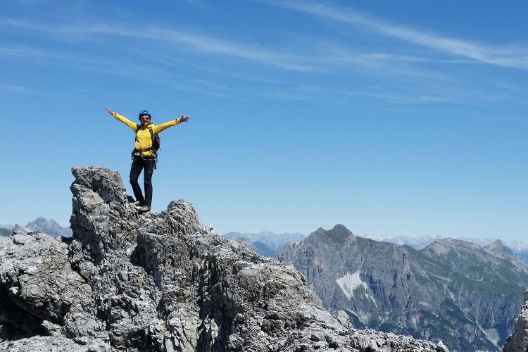 Arrampicata guidata con i nostri ospiti