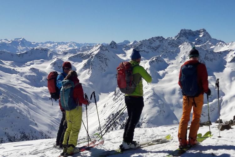 Geführte Skitour mit unseren Gästen