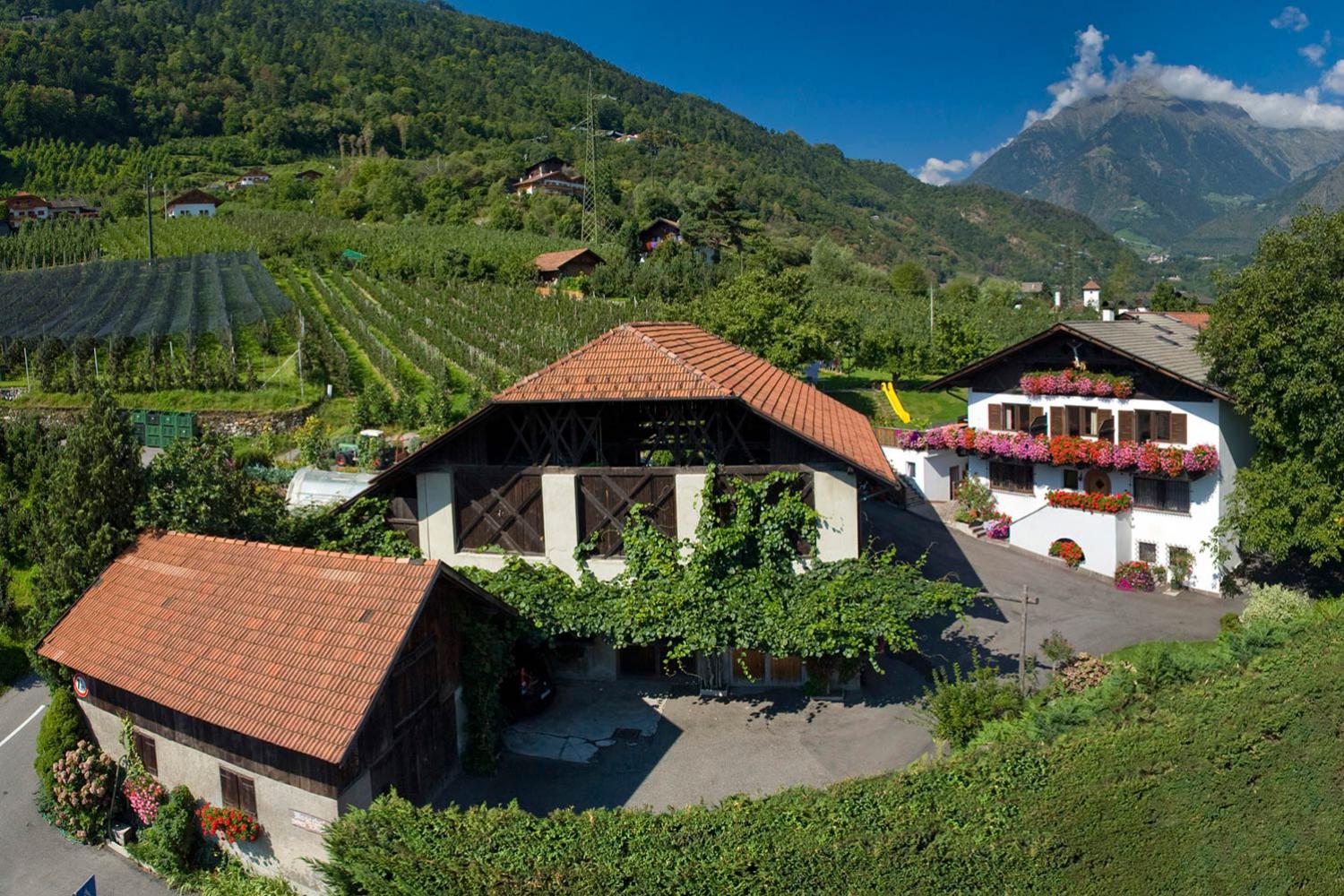 Posizione dell'agriturismo Moserhof a Marlengo presso Merano