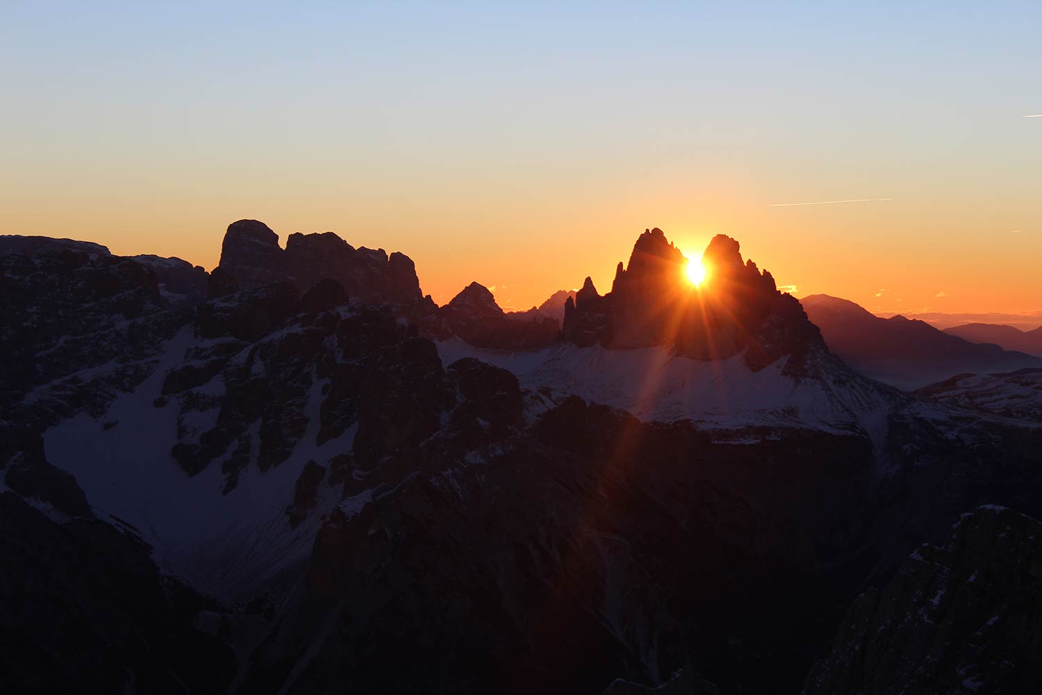 L'alba sulle Dolomiti