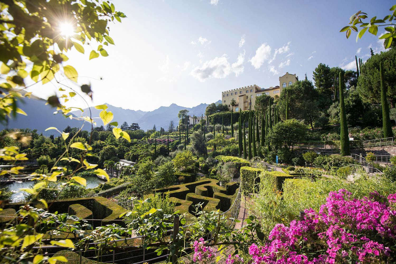 Die Gärten von Schloss Trauttmansdorff in Meran